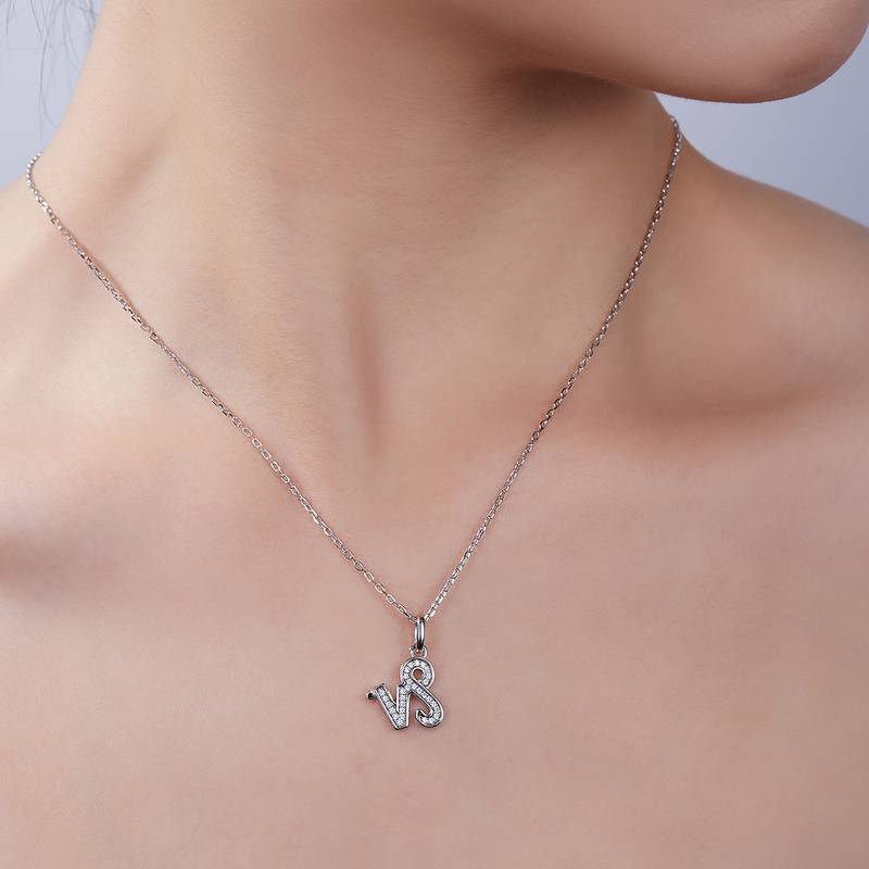 Capricorn Moissanite Diamond Necklace from the Twelve Constellations Series